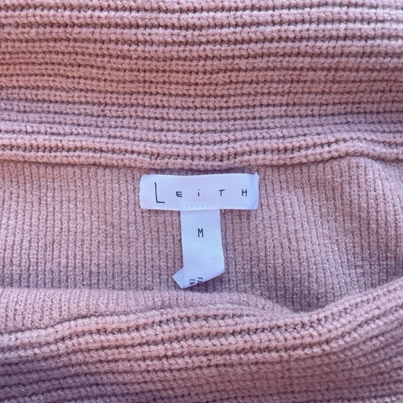 Nordstrom Leith Pink Adobe Off The Shoulder Sweater Medium - Picture 4 of 4